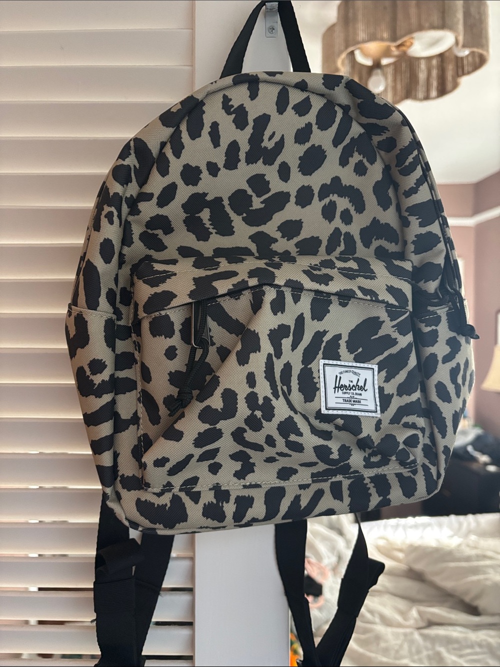 Herschel Leopard Print Mini Backpack - Beige & Black
